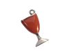 INNSPIRO Mooie bedels metalen hanger, wijnglas, 12 x 23 mm, 25 stuks