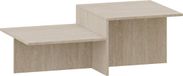 en.casa Table basse Taniena 100x55x35 cm travertin