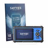 Savvies Screenprotector voor Topdon ArtiDiag HD - Folie Beschermfolie transparant 18 Stuks
