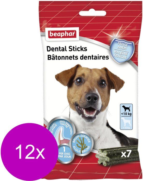 BEAPHAR Dental Sticks Kleine Hond - Hondensnacks - 12 x 112 g 7 stuks