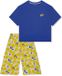 SCHIESSER Pyjama 3/4 Dames Slaapbroeken - Royaalblauw - Printopdruk - Maat L