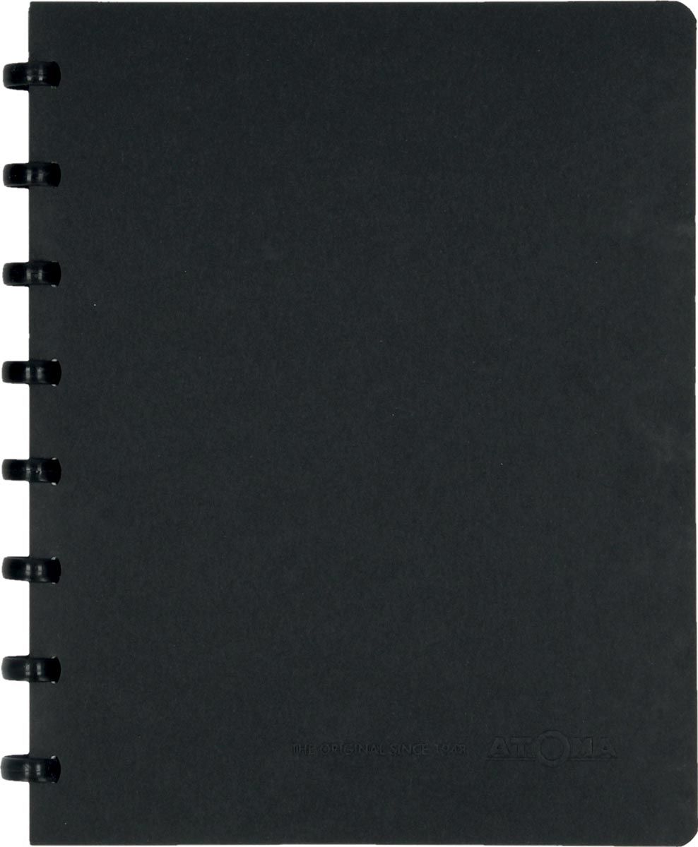 Atoma meetingbook ft A5 zwart geruit 5mm
