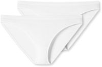 SCHIESSER 95/5 slip (2-pack) - dames mini biologisch katoen wit