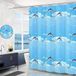 Dolfijn Douchegordijn 200x200cm Blauw - Sneldrogend Badgordijn met Haken - Waterdicht en Schimmelwerend Douchegordijn - PEVA plastic