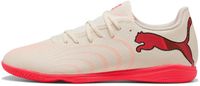 Puma FUTURE 9 PLAY IT Zaalvoetbalschoenen Sugared Almond White Ultra Red