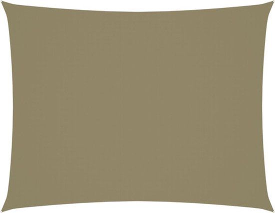 vidaXL Zonnescherm rechthoekig 3x4 m Oxford stof beige
