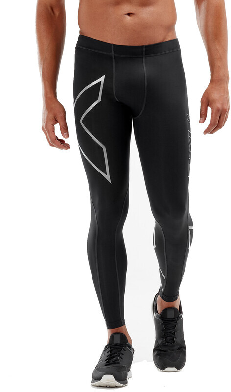 2XU Compression Leggings Heren, black/silver