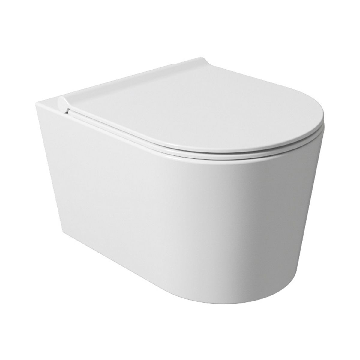 Salenzi Wandcloset Hangend Toilet Civita 50x35x36.5cm Keramiek Rimless Glans Wit