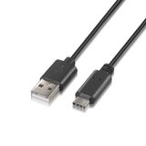 AISENS A107-0052 USB 2.0 Kabel 2m USB A naar USB C Zwart