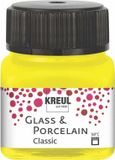 Kreul Glasverf - Porseleinverf - Kanariegeel - Classic - Glazuur look - 20 ml