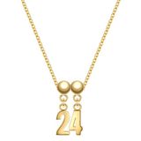Glanzstücke München Set (Ketting + Betoveren) - 925 zilver, geel goud, Vrouwen