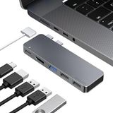 iMounts USB-C hub MacBook Air/Pro - HDMI - USB3.0 - Thunderbolt 3 - Space Gray