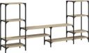 vidaXL - Tv-meubel - 206,5x28,5x95 - cm - bewerkt - hout - sonoma - eikenkleurig