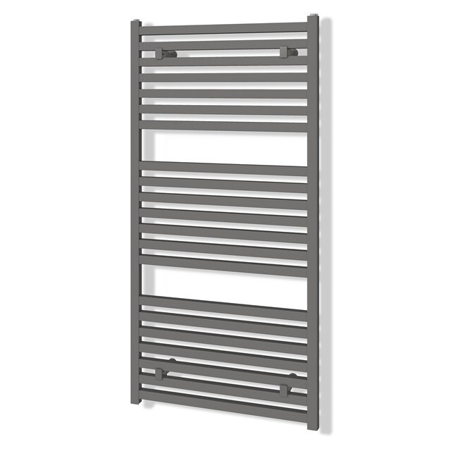 Maxaro Aluminium Handdoekradiator Zeus Lichtgrijs Metallic 1160 Watt 60x120cm Verticaal