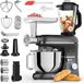 Fentic Keukenmachine - 2000W - Keukenrobot - Foodprocessor - 6,2L Mengkom - Incl. Vleesmolen, Blender en extra Accessoires - Zwart