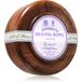 D R Harris Wooden Shaving Bowl + Soap 100g-Lavender-Mahogany effect