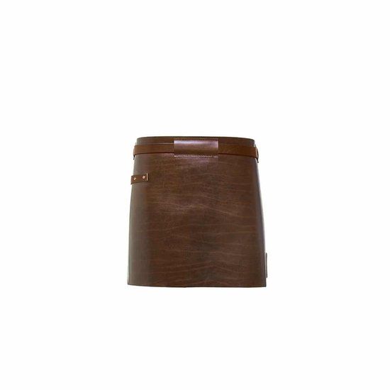 WITLOFT Leren Sloof, Kort - Dark Brown