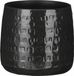 Mica Decorations Plantenpot Floyd - keramiek - zwart - D17 x H15 cm - uniek relief patroon