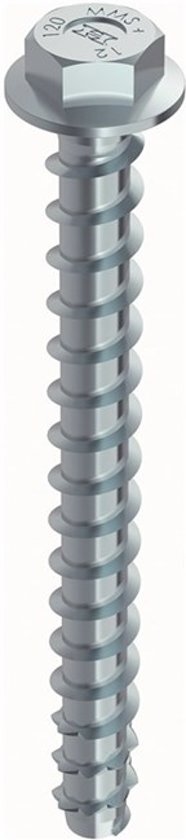 Heco MULTI-MONTI PLUS schroefanker - zeskantkop met aangeperste ring - 6x60mm - gehard staal - 100 stuks