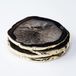 Agaat Sous-verres - Sous-verres en pierre précieuse - Avec bord doré - 4 pièces - Noir