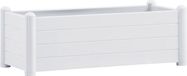 vidaXL - Plantenbak - verhoogd - 100x43x35 - cm - PP - wit