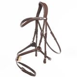 Kavalkade Mexicaans anatomisch hoofdstel Everado Bruin Cob Leer/Rubber