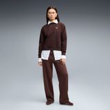 PUMA Loungewear Standard Sweat Suitt FL cl Dames Trainingspak Maat S Chocolate Fondue Katoen