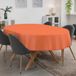 ANRO Tafelkleed Oranje linnenlook Ovaal 240x140cm