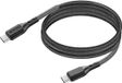 Forcell Koolstof Gevlochten USB-C naar USB-C Kabel 100W - PD 3.0 - 1m, Zwart