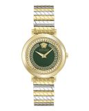 Versace Delphinus VE0O00225 Horloge - Staal - Multi - Ø 35 mm