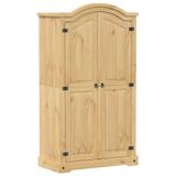 vidaXL Kledingkast Corona 102 x 52 x 186 cm massief grenenhout
