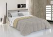 Italian Bed Linen Elegante winterdekbed, microvezel, crème/lichtgrijs, 220x260cm