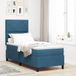 Prolenta Maison Exclusive - Lit À Ressorts Avec Tête De Lit Bleu Foncé 80 X 200 Cm Velours