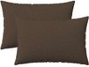 vidaXL Kussensloop HEERLEN Taupe 30 x 50 cm Katoensatijn (2 stuks)