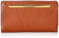 FOSSIL Liza Zip Around Clutch Brown Bruine