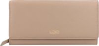L.CREDI Evelyn portemonnee leer 20 cm - Dames - Horizontaal - taupe