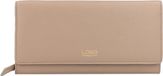 L.CREDI Evelyn portemonnee leer 20 cm - Dames - Horizontaal - taupe