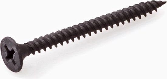 Hoenderdaal Fasteners Hoenderdaal Gipsplaatschroeven fijne draad - Phillips2 - 3,5x25mm - Gefosfateerd - Voldraad (200 stuks)