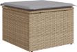 vidaXL Tuinbank - Set - 7-st - Beige en Lichtgrijs - Polyrattan