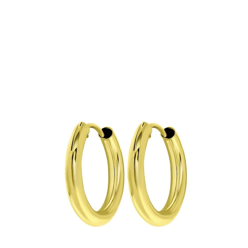 Lucardi Oorbellen 9 Karaat - goudkleurig Dames