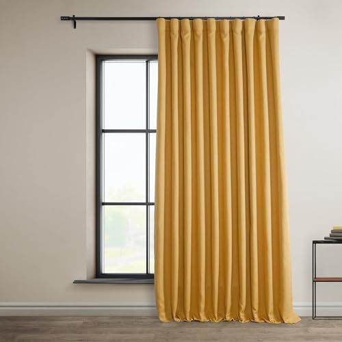 HPD Half Price Drapes Verduisteringsgordijn - 100 x 108 cm - Paardenbloem Goud