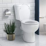 Markenlos Duroplast Toilet Seat, Soft Close, Quick Release, 44x37 cm