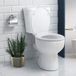 Markenlos Duroplast Toilet Seat, Soft Close, Quick Release, 44x37 cm