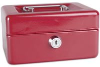 DONAU Geldkist, 152x115x80mm, rood