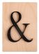 Rayher Houten teken &, FSC Mix Credit, houten tegel 10,5x14,8cm, 3D-teken in zwart, 3mm dik teken op 4mm dikke houten tegels, houten letters, 63118576