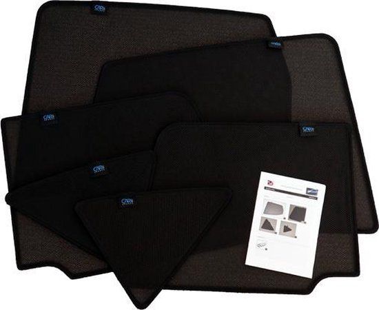 Carshades zonneschermen set Mercedes Vito 5 deurs (2014-heden) - Zwart