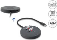 Delock USB 20 Gbps M.2 Docking Station for 2 x M.2 NVMe PCIe SSD with Clone function