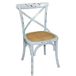 Bolero GG655 eetkamerstoelen met rugleuning, hout, 880 mm hoog, blauw antiek wassen, 2 stuks