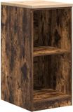 vidaXL Garagekast - Massief Grenenhout - Gerookt Eiken - 40x51x85 cm