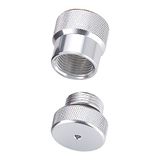 TECNOMAR TAPON DIN aluminium (kraan en regelaar), volwassenen unisex, meerkleurig (blauw), eenheidsmaat